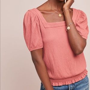 Anthropologie Dolan Vanessa Smocked Top